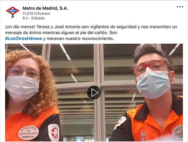 Vigilantes de Seguridad Grupo Sercon Metro de Madrid